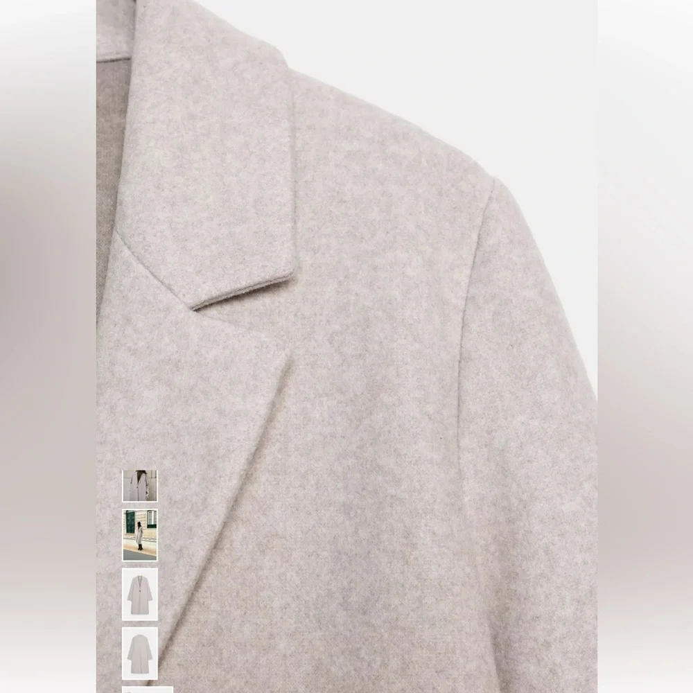 Zara Basic Soft Coat - Picture 3 of 8